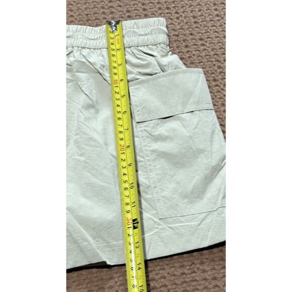 Women's Utility Cargo Mini Skort Skirt Shorts - Grayson Threads Beige Size Small - Picture 8 of 10